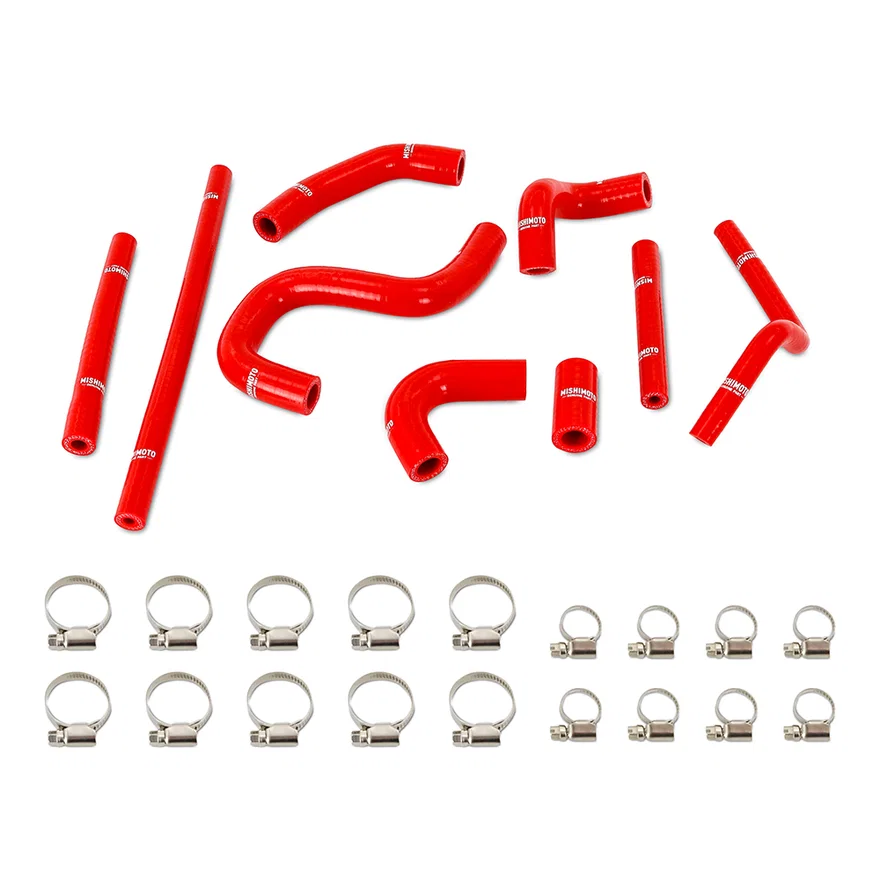 Silicone Heater Hose Kit, Red, 3.4L 1996-2002 W/ Rear Heater for 1996-2002 Toyota 4Runner