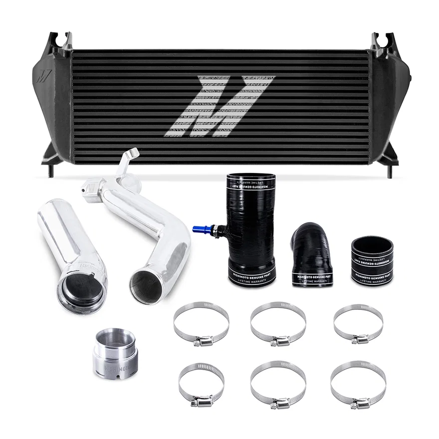 Mishimoto MMINT-RGR-19KBKP, Intercooler Kit, Black/Polished, fits Ford Ranger EcoBoost 2.3L 2019-2023