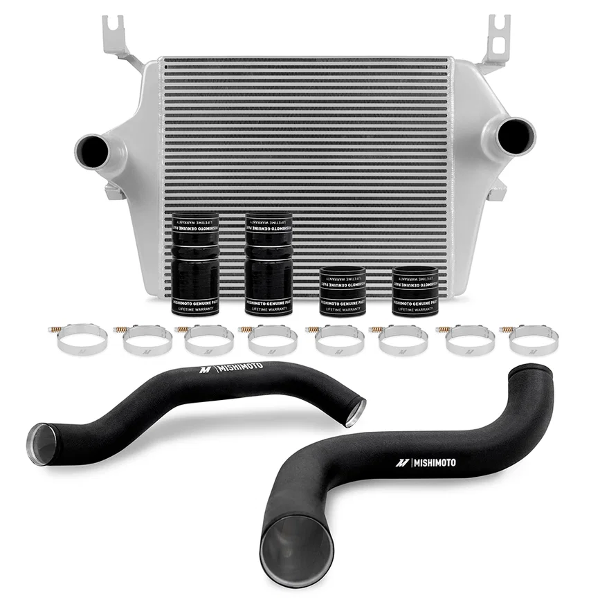 Mishimoto MMINT-F2D-99KSLBK, Intercooler Kit, Silver/Black, fits Ford 7.3L Powerstroke 1999-2003