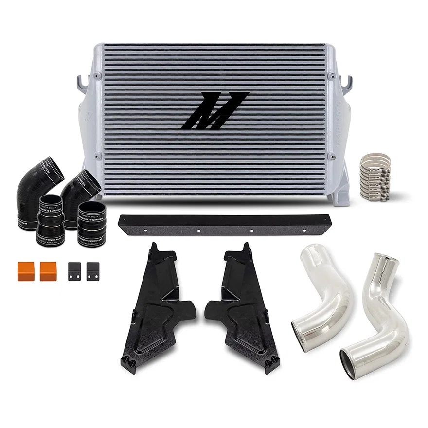 Mishimoto MMINT-RAM-19KSLP, Intercooler Kit, Silver/Polished, fits Ram 6.7L Cummins 2019-2024
