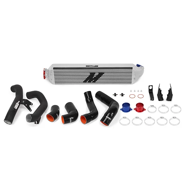 Mishimoto MMINT-CIV-16KSLWBK, Intercooler Kit, Silver/Black, fits Honda Civic 1.5T/Si 2016-2021