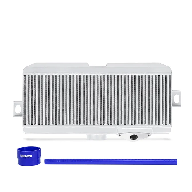 Mishimoto MMTMIC-STI-08SLBL, Performance TMIC, Blue Hoses Silver Cooler, fits Subaru WRX STI 2008-2021