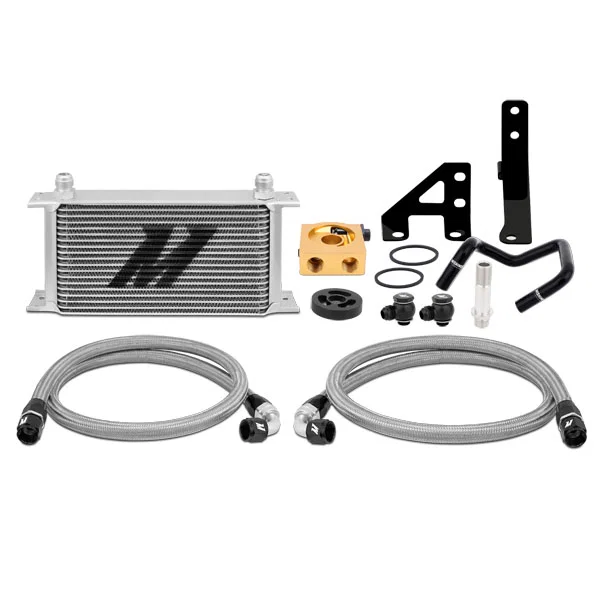 Mishimoto MMOC-WRX-15T, Oil Cooler Kit, Silver, Thermostatic, fits Subaru WRX 2015-2021