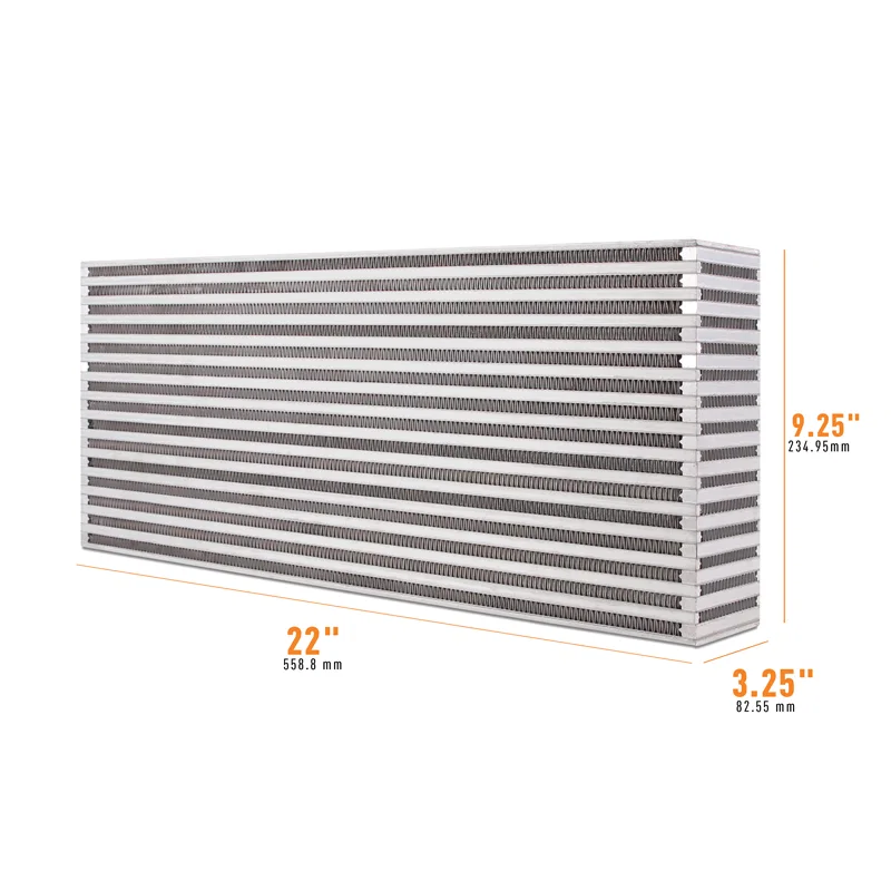 Mishimoto MMUIC-10, Universal Air-to-Air Race Intercooler Core 22 in x 9.25in x 3.25in