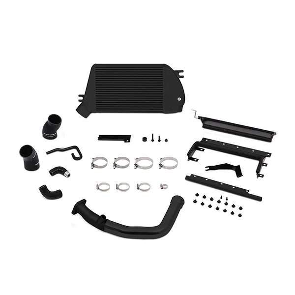 Mishimoto MMTMIC-WRX-15BBK, Top-Mount Intercooler & Charge-Pipe Kit, Black/Black, fits Subaru WRX 2015-2021