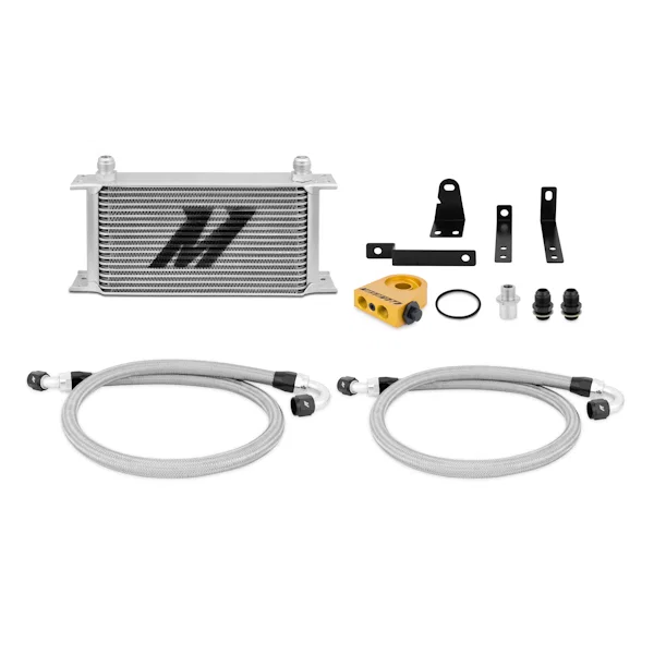 Mishimoto MMOC-S2K-00T, Oil Cooler Kit, Silver, Thermostatic, fits Honda S2000 2000-2009