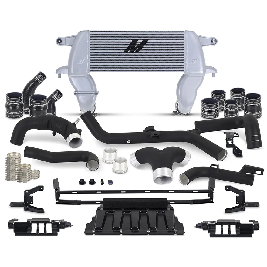 Mishimoto MMINT-BR27-21HKBKSL, Intercooler Kit, Silver/Black, High-Mount, fits Ford Bronco 2.7L 2021+