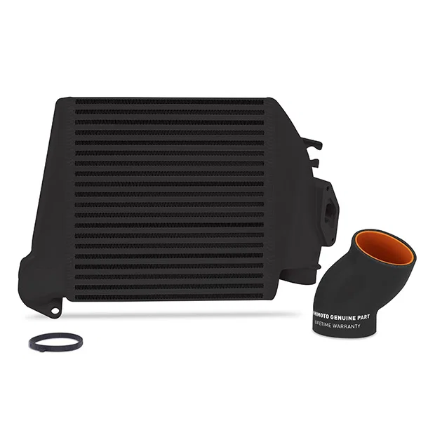 Mishimoto MMTMIC-WRX-08BKBK, Top-Mount Intercooler, Black Cooler Black Hoses, fits Subaru WRX 2008-2014