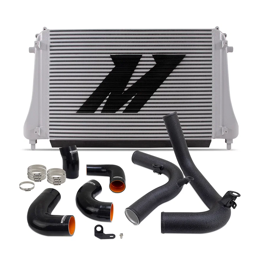Mishimoto MMINT-MK8-22KWBK, Intercooler Kit, Silver/Black, fits Volkswagen GTI MK8/MQB 2022+