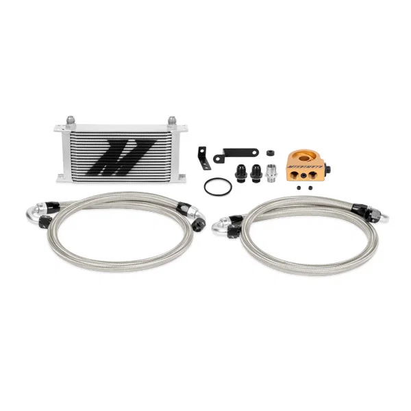 Mishimoto MMOC-STI-08T, Oil Cooler Kit, Silver, Thermostatic, fits Subaru WRX STI 2008-2014