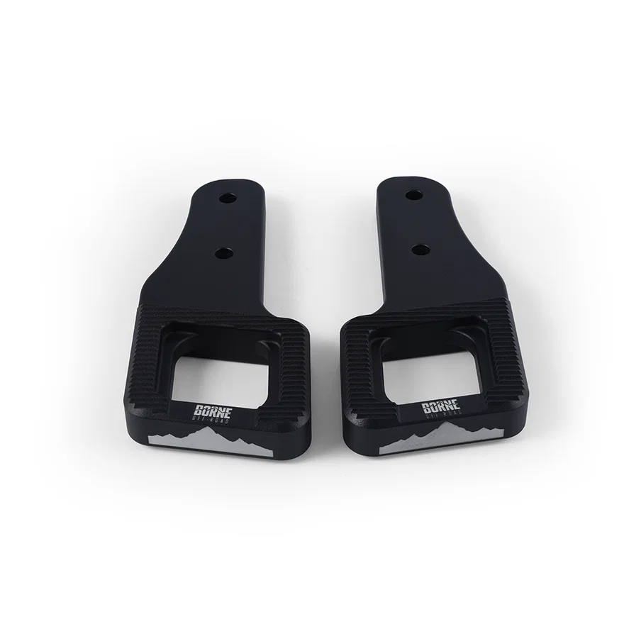 Mishimoto BNTH-F150-17BK, Front Lower Borne Off-Road BNTH-F150-17BK Billet Tow Hooks, Black, fits Ford F-150 Raptor 2017+