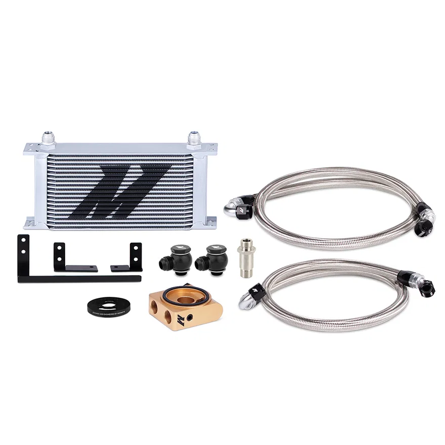 Mishimoto MMOC-MIA-19T, Oil Cooler Kit, Silver, Thermostatic, fits Mazda Miata 2019+