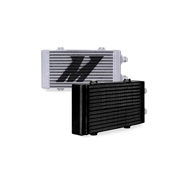 Mishimoto MMOC-DP-SSL, MMOC-DP-SSL Universal Oil Cooler, Dual Pass Bar and Plate, Silver, Small