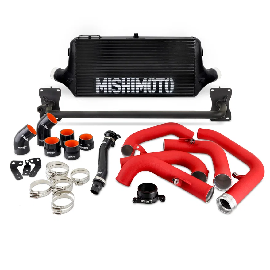 Mishimoto MMINT-WRX-22BKRD, Front Mount Intercooler Kit, fits Subaru WRX 2022+