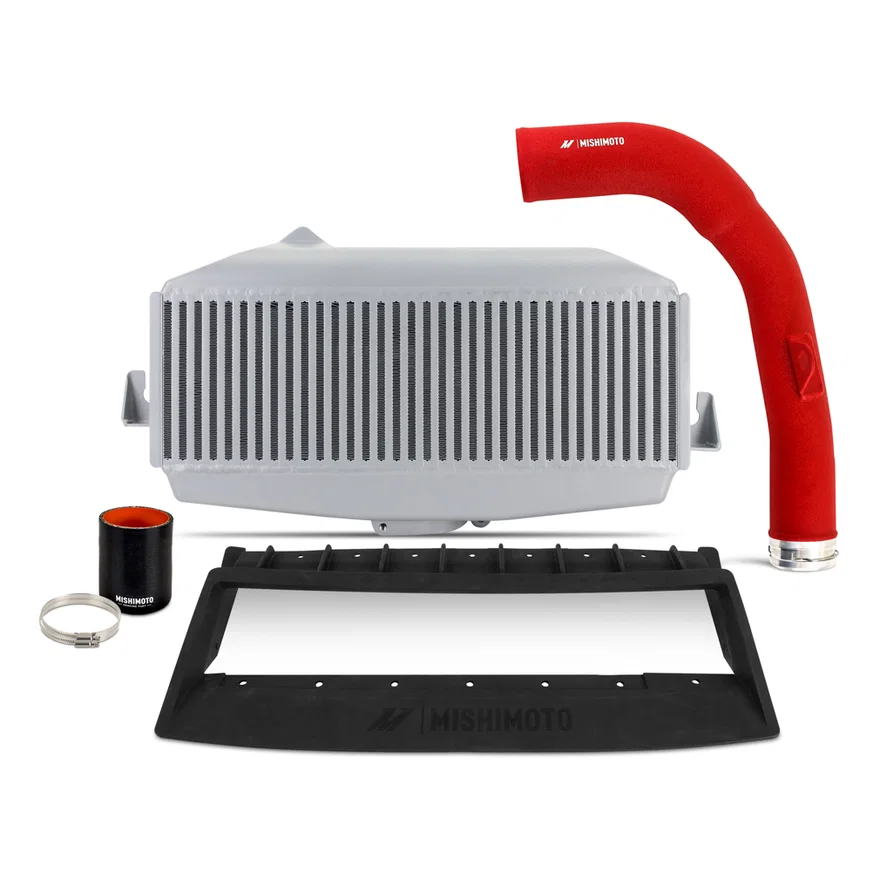 Mishimoto MMTMIC-WRX-22KSLRD, Top-Mount Intercooler Kit, Red Pipe, fits Subaru WRX 2022+