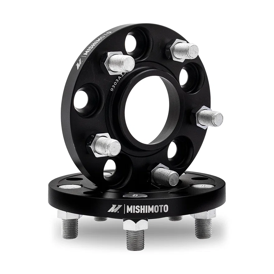 Mishimoto MMWS-007-300BK, Wheel Spacers, Black, 5x114.3, 66.1 Center Bore, M12x1.5, 30mm