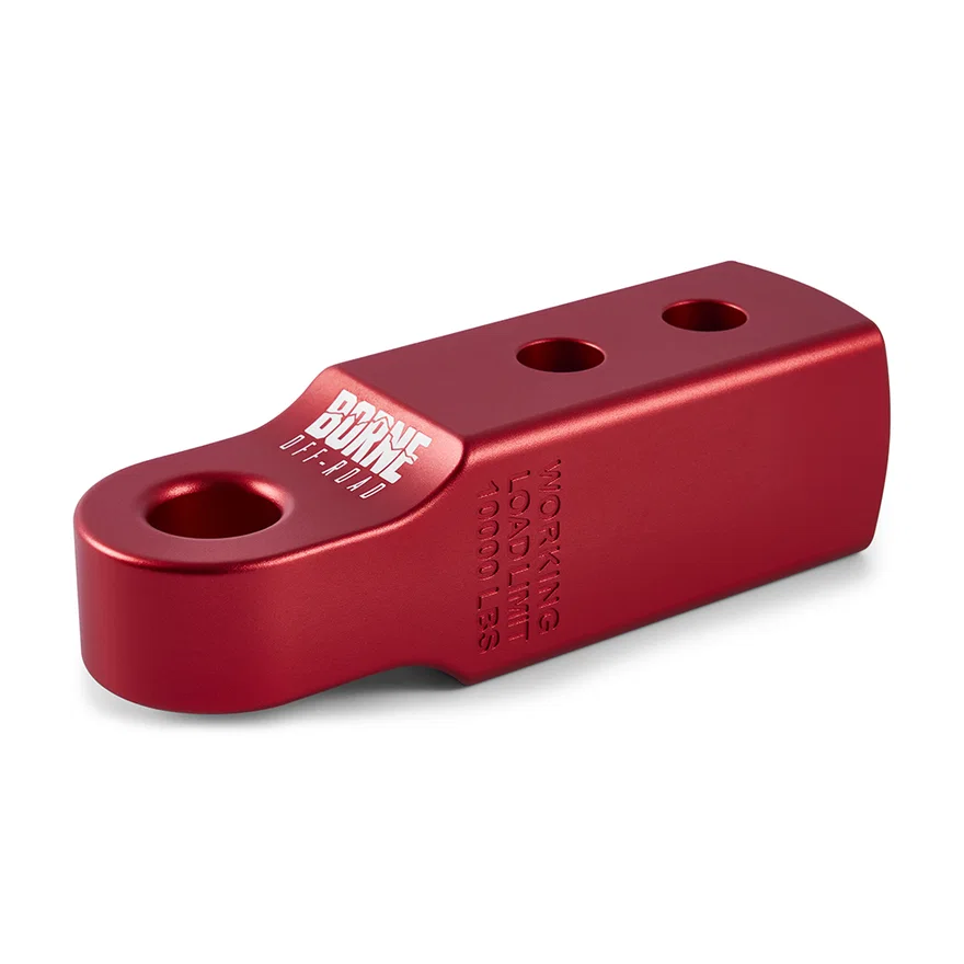 Mishimoto BNHR-2-RD, Borne Off-Road BNHR-2-RD 2 in Hitch Receiver Shackle Mount, Red