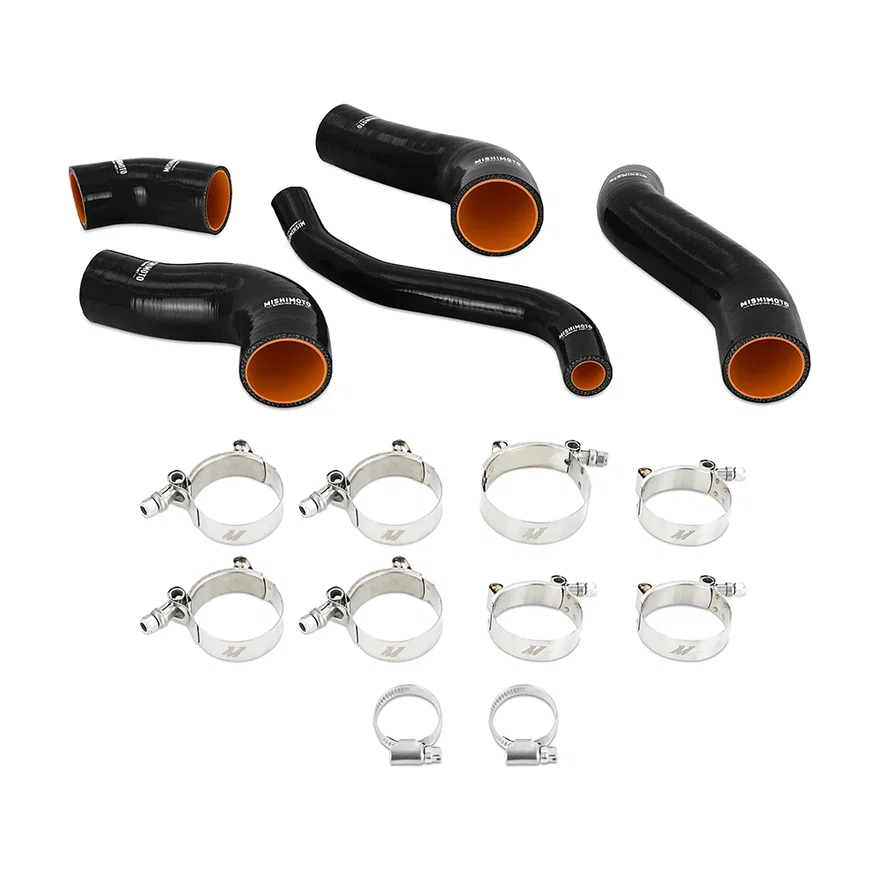 Mishimoto MMHOSE-VLSTR-13TBK, Silicone Intercooler Hose Kit, Black, fits Hyundai Veloster Turbo 2013-2017