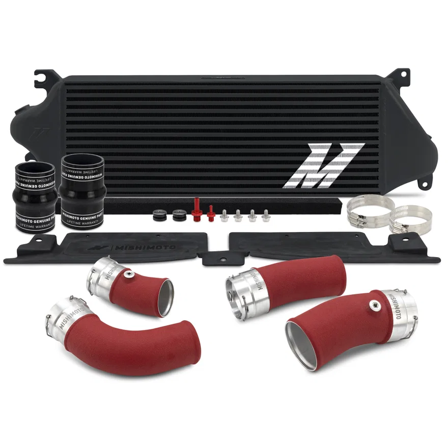 Mishimoto MMINT-TAC-24KBKRD, Intercooler Kit, Black/Red, fits Toyota Tacoma 2024+