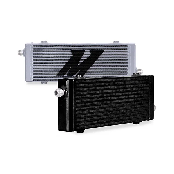 Mishimoto MMOC-SP-MSL, MMOC-SP-MSL Universal Oil Cooler, Cross Flow Bar and Plate, Silver, Medium