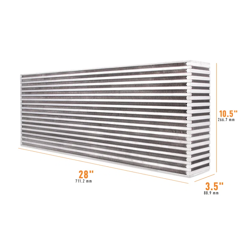 Mishimoto MMUIC-01, Universal Air-to-Air Race Intercooler Core 28in x 10.5in x 3.5in