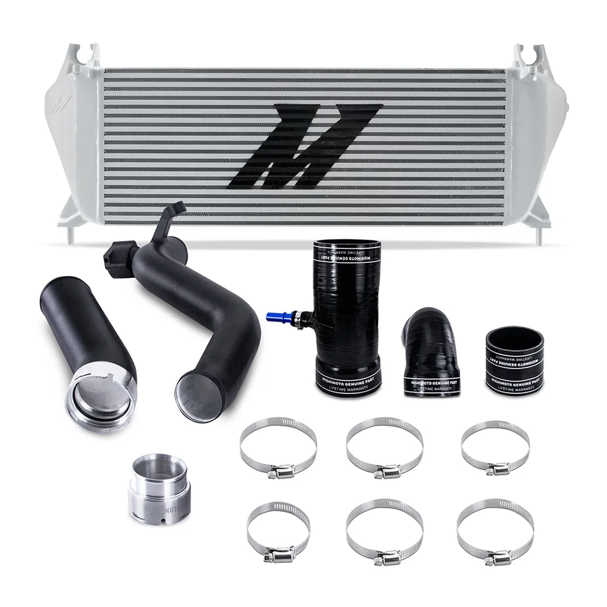 Mishimoto MMINT-RGR-19KSLBK, Intercooler Kit, Silver/Black, fits Ford Ranger EcoBoost 2.3L 2019-2023
