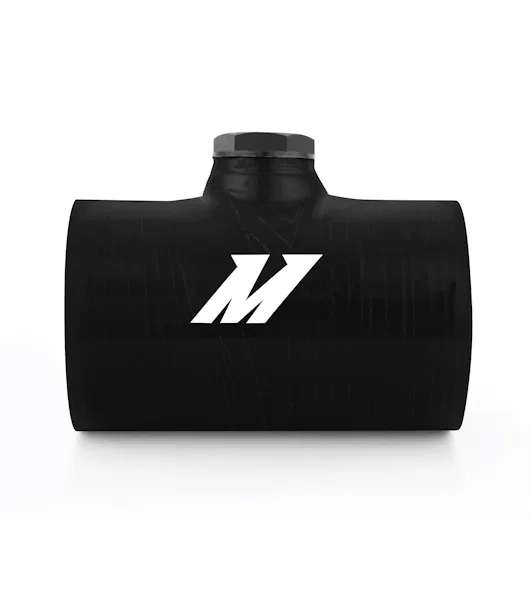 Mishimoto MMCP-25NPTBK, Straight Coupler, Black, Silicone, 2.50in, w/1/8 NPT Bung