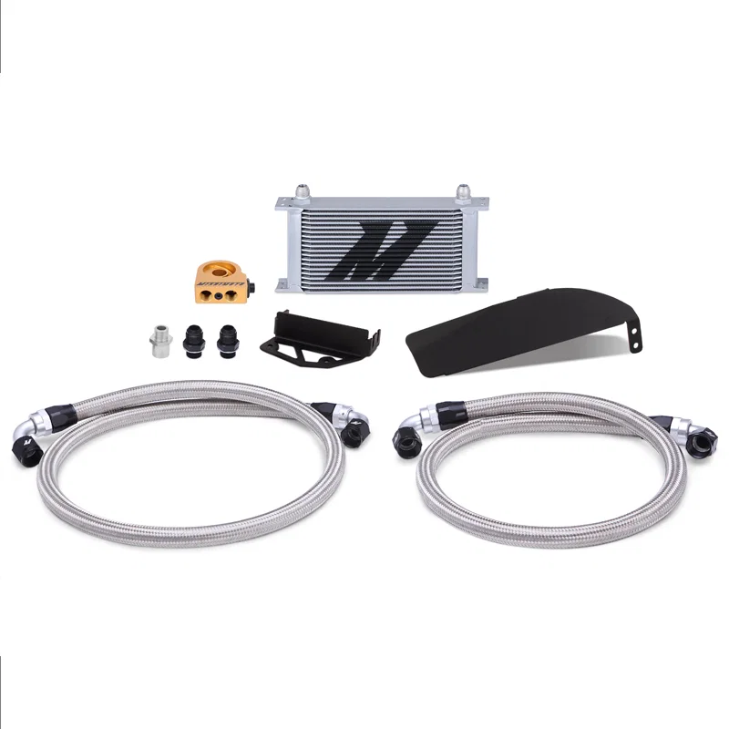 Mishimoto MMOC-CTR-17TSL, Oil Cooler Kit, Silver, Thermostatic, fits Honda Civic Type R 2017-2021