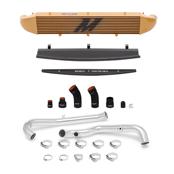 Mishimoto MMINT-FIST-14KPG, Intercooler Kit, Gold/Polished, fits Ford Fiesta ST 2014-2019