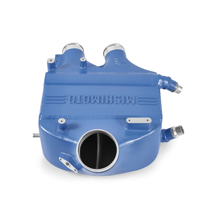 Mishimoto MMINT-F80-15CYMB, Front Performance Air-to-Water Intercooler, Yas Marina Blue, fits BMW F8X M3/M4 15-20