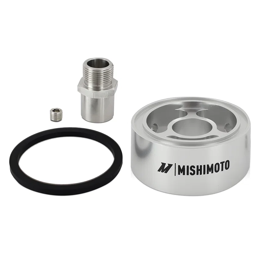 Mishimoto MMOC-SPC32-M22SL, Oil Filter Spacer, Silver, 32mm, M22 X 1.5