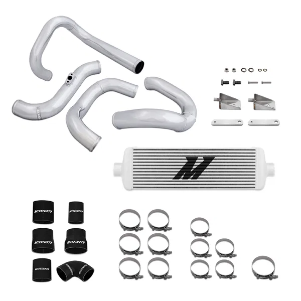 Mishimoto MMINT-GEN4-10RSL, Intercooler Kit, Silver/Silver, Race, fits Hyundai Genesis 2.0T 2010-2012