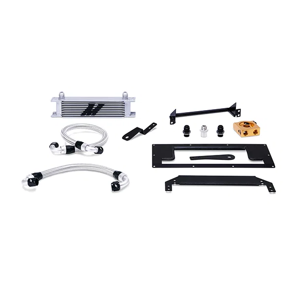 Mishimoto MMOC-MIA-99T, Oil Cooler Kit, Silver, Thermostatic, fits Mazda Miata 1999-2005