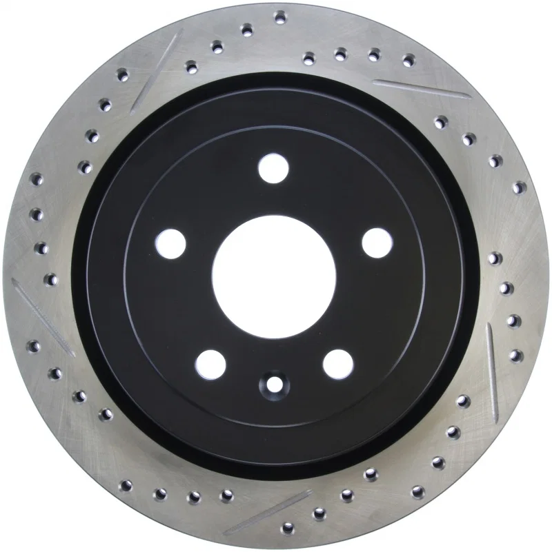 Stoptech 127.62105R, Slotted & Drilled Sport Brake Rotor