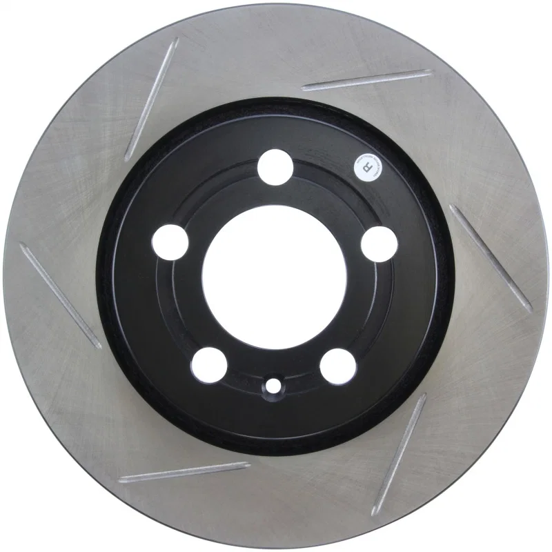 Stoptech 126.33069SL, Power Slot 04-06 Audi TT Quattro / 04 VW Golf R32 Left Rear Slotted Rotor