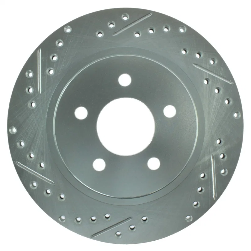 Stoptech 227.61087R, Select Sport 05-10 Ford Mustang GT Slotted and Drilled Rear Right Rotor