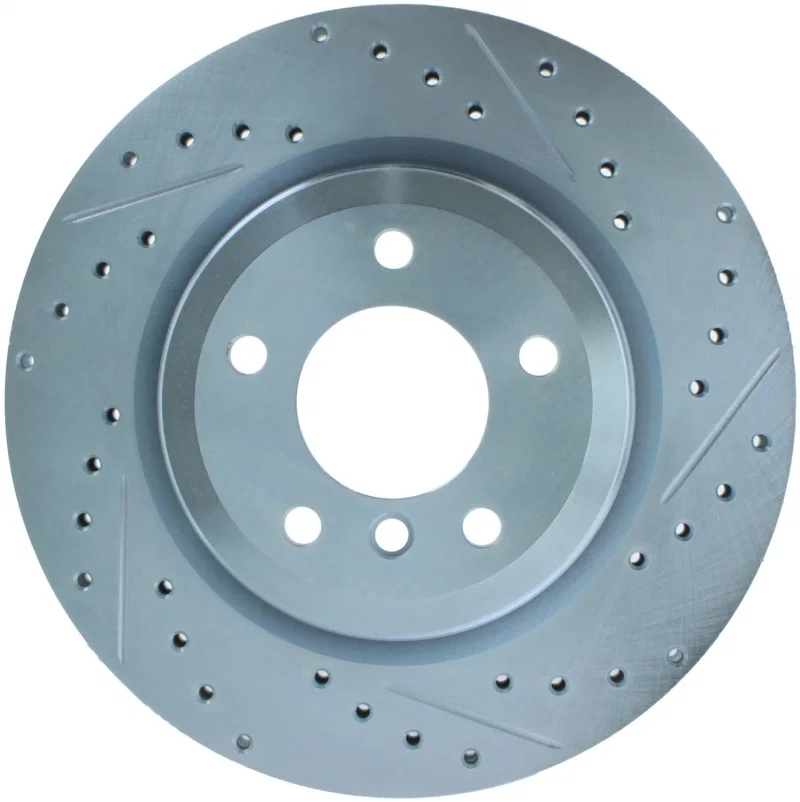 Stoptech 227.34080L, Select Sport 07-13 BMW 335i Slotted & Drilled Vented Left Rear Brake Rotor