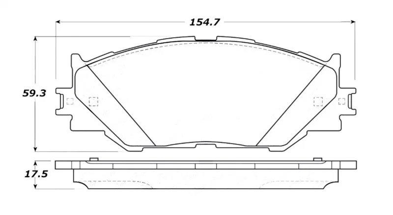 Stoptech 308.11780, Street Touring 06-10 Lexus IS250 Front Brake Pads