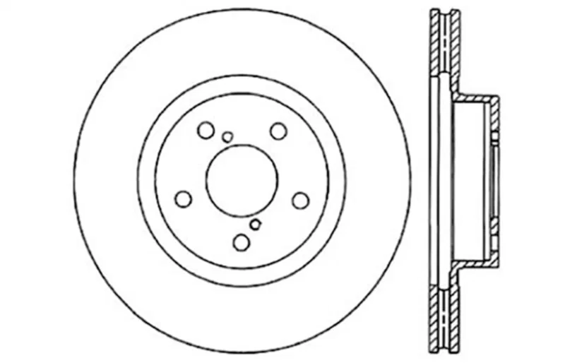 Stoptech 128.47012L, Drilled Sport Brake Rotor