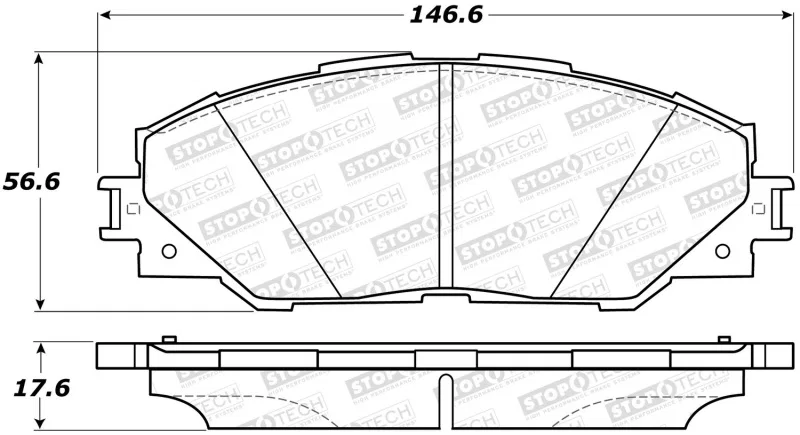 Stoptech 308.12110, Street Brake Pads