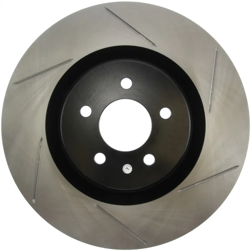 Stoptech 126.61089SL, Power Slot 07-10 Ford Mustang Shelby Front Left Slotted Rotor