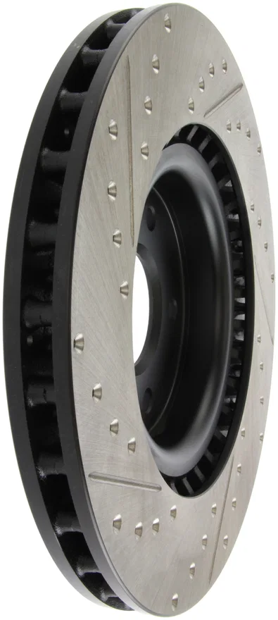 Stoptech 127.42076L, Slotted & Drilled Sport Brake Rotor