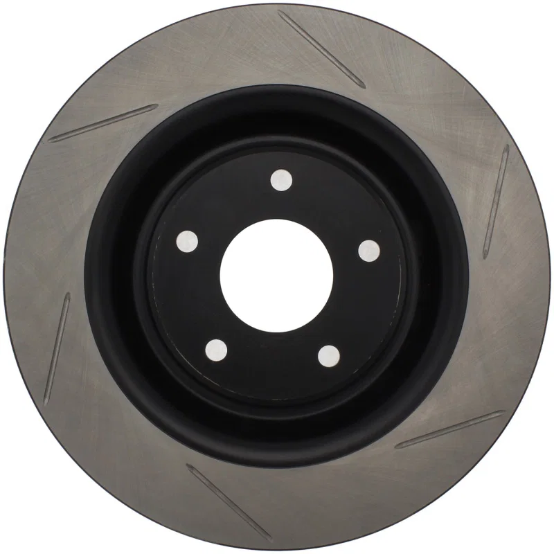 Stoptech 126.62102SR, Power Slot 06-10 Chevrolet Corvette Front Right Slotted Rotor