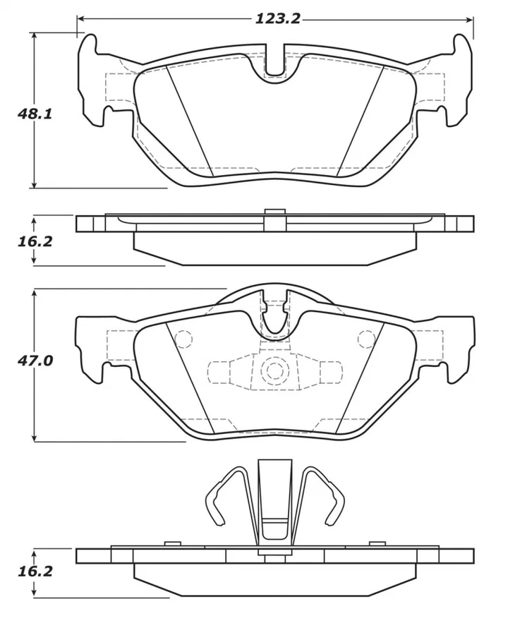 Stoptech 308.12670, Street Touring Brake Pads for BMW