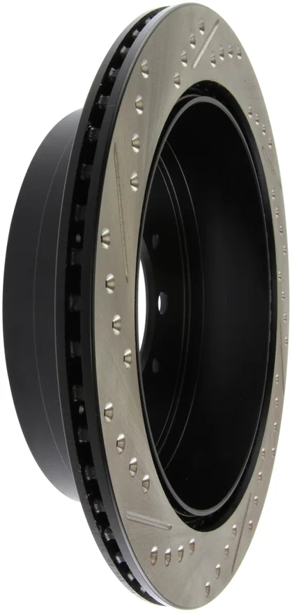 Stoptech 127.44157L, Slotted & Drilled Sport Brake Rotor