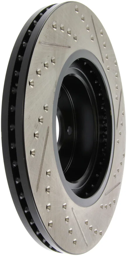 Stoptech 127.47021R, Slotted & Drilled Sport Brake Rotor