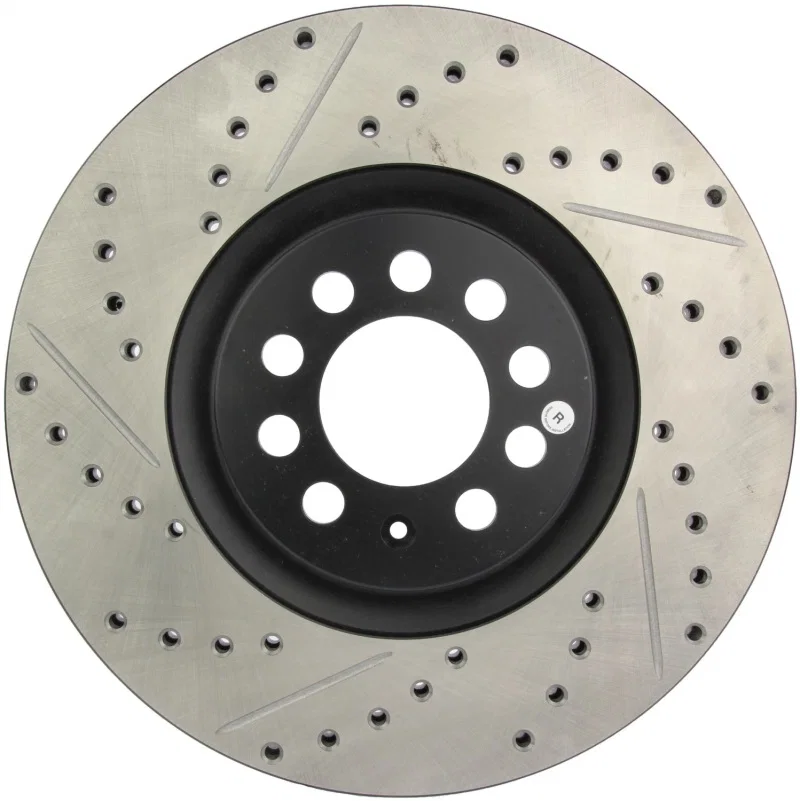 Stoptech 127.33062R, Slotted & Drilled Sport Brake Rotor
