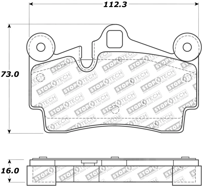 Stoptech 308.09780, Street Touring Brake Pads