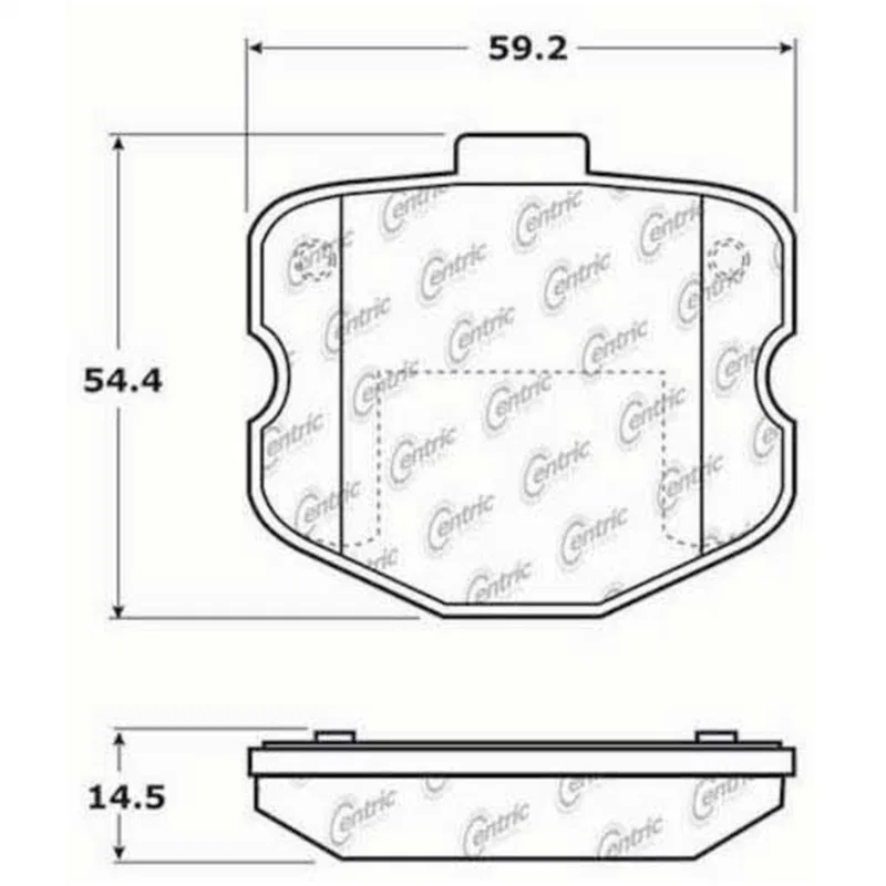 Stoptech 308.11850, Street Touring 06-09 Chevrolet Corvette Z06 Front Brake Pads