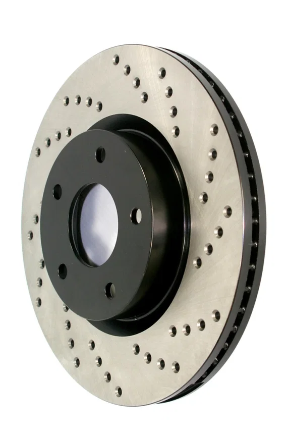 Stoptech 128.34147R, Sport Cross Drilled Brake Rotor - Rear Right for BMW
